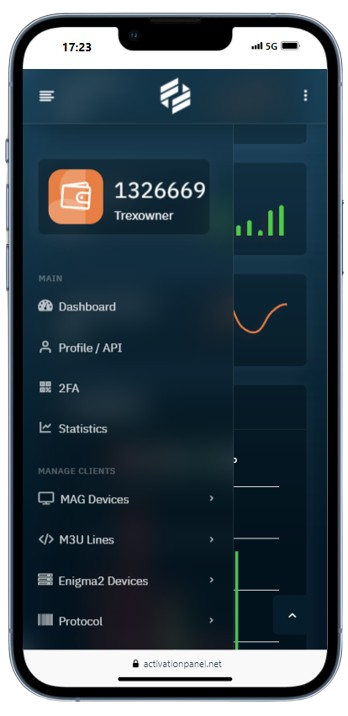 trex iptv panel